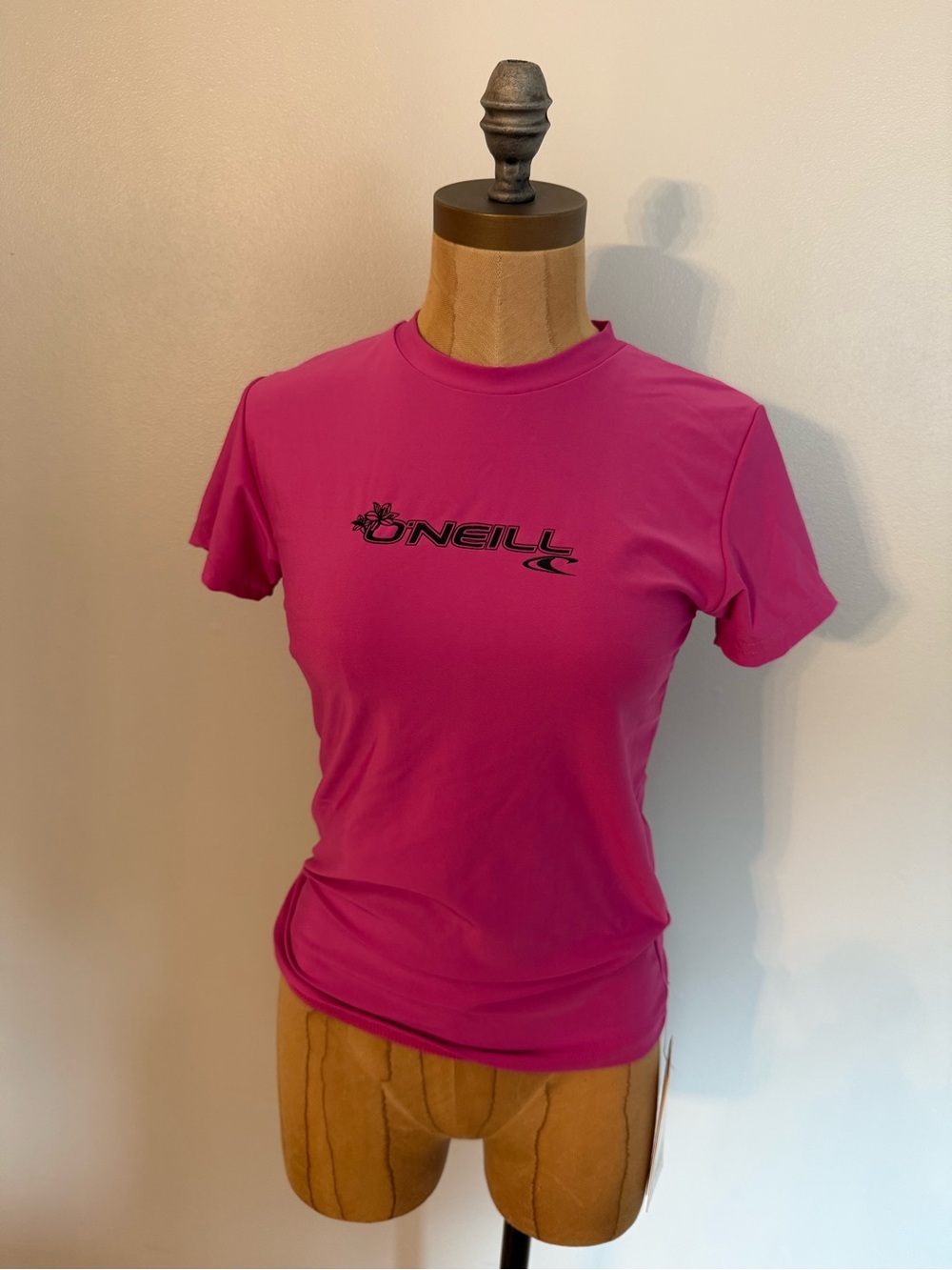 O'Neill Women's Pink Short Sleeve Rash Guard